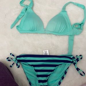green bikini set